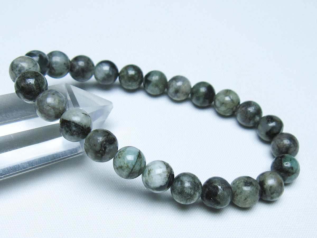 エメラルド ブレスレット 8mm 一点物 メール便可 [M便 1/10] 111-45937 【sold out】