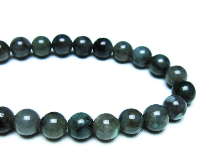 エメラルド ブレスレット 8mm 一点物 メール便可 [M便 1/10] 111-45941