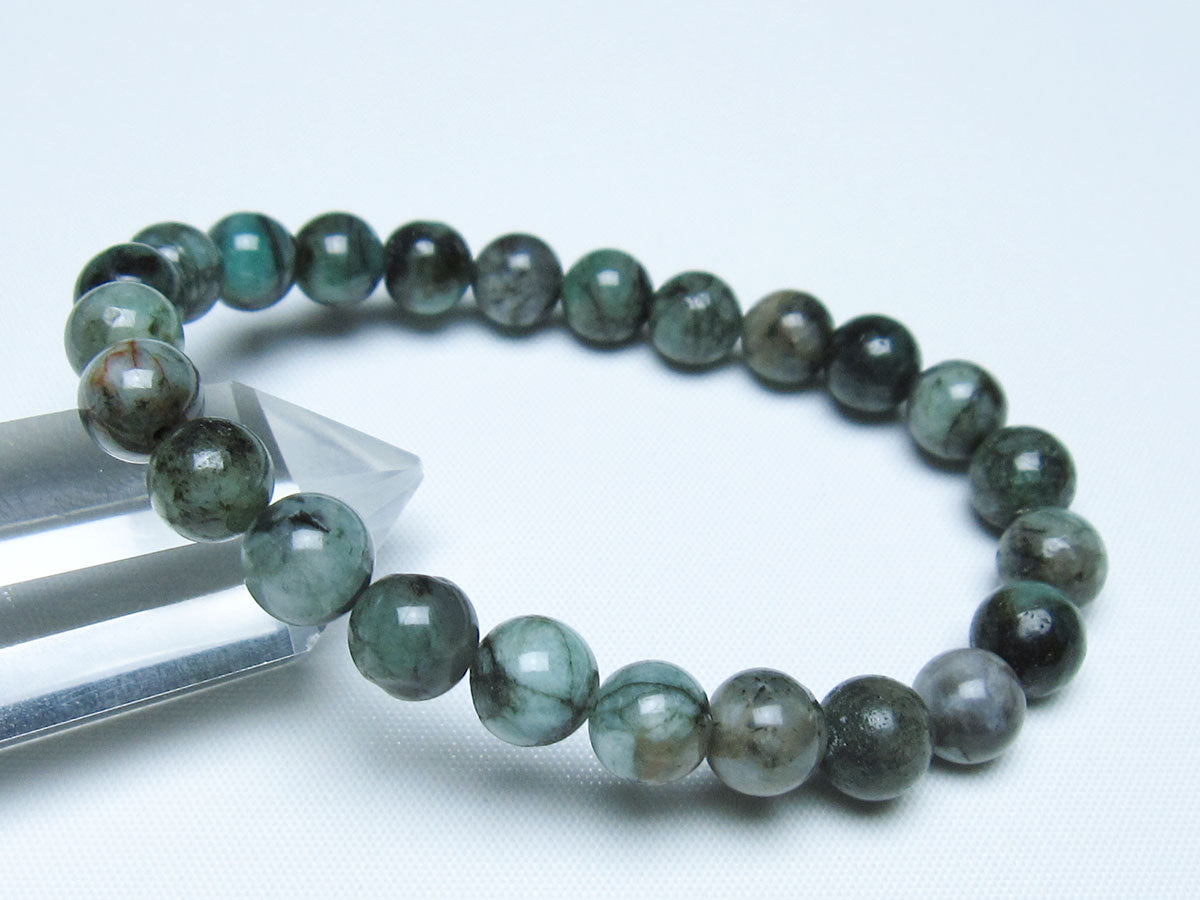 エメラルド ブレスレット 8mm 一点物 メール便可 [M便 1/10] 111-45942 【sold out】