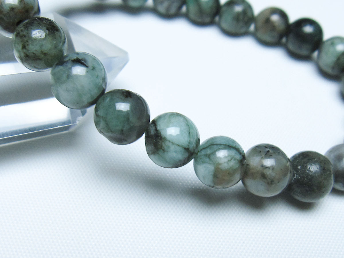 エメラルド ブレスレット 8mm 一点物 メール便可 [M便 1/10] 111-45942 【sold out】