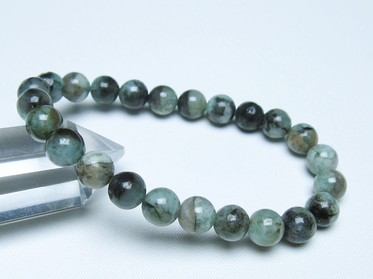 エメラルド ブレスレット 8mm 一点物 メール便可 [M便 1/10] 111-45944 【sold out】