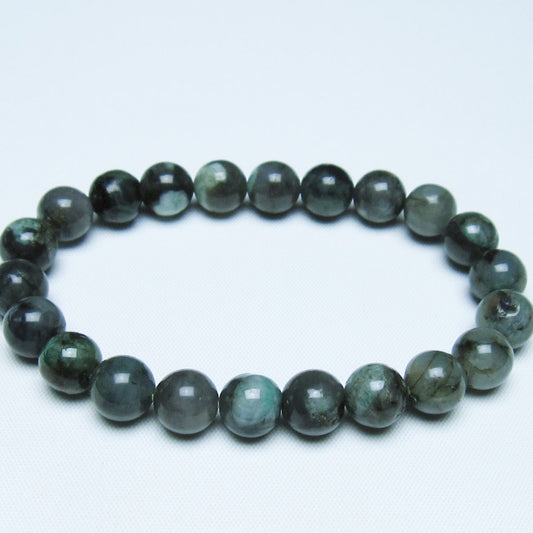 エメラルド ブレスレット 9mm 一点物 メール便可 [M便 1/10] 111-45947