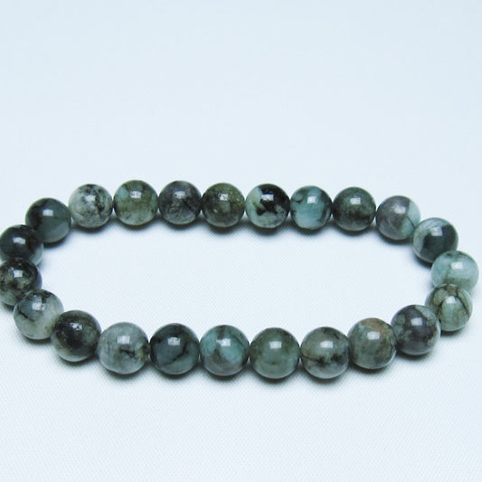 エメラルド ブレスレット 9mm 一点物 メール便可 [M便 1/10] 111-45949