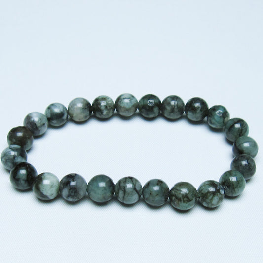 エメラルド ブレスレット 9mm 一点物 メール便可 [M便 1/10] 111-45951