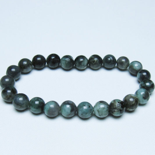 エメラルド ブレスレット 9mm 一点物 メール便可 [M便 1/10] 111-45952