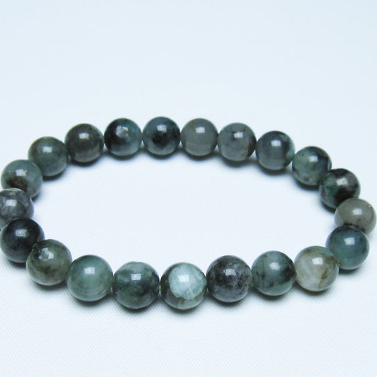 エメラルド ブレスレット 9mm 一点物 メール便可 [M便 1/10] 111-45956