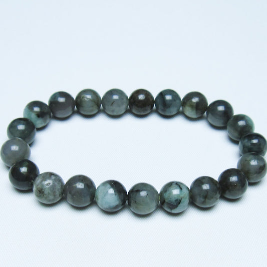 エメラルド ブレスレット 9mm 一点物 メール便可 [M便 1/10] 111-45957