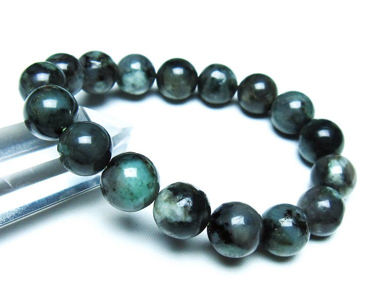 エメラルド ブレスレット 12mm 一点物 メール便可 [M便 1/10] 111-45975