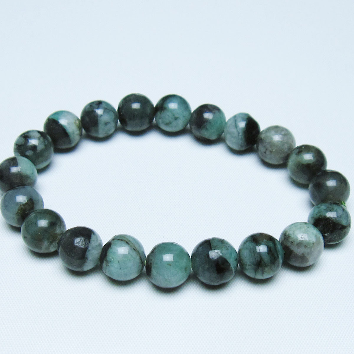 エメラルド ブレスレット 10mm 一点物 メール便可 [M便 1/10] 111-46011 【sold out】