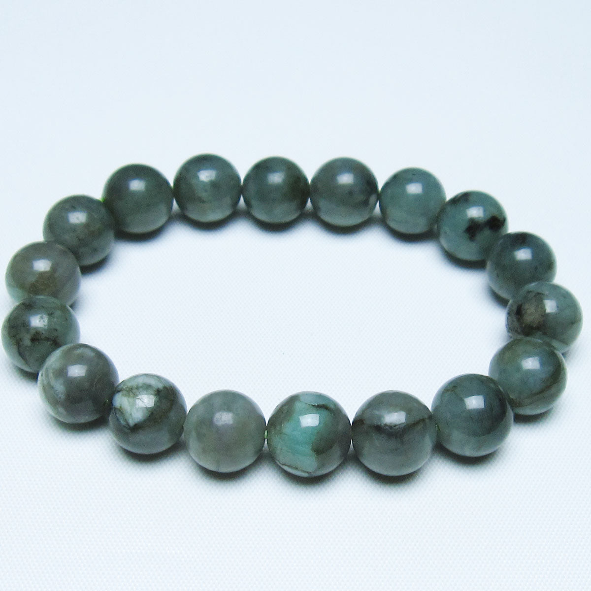 エメラルド ブレスレット 11mm 一点物 メール便可 [M便 1/10] 111-46043