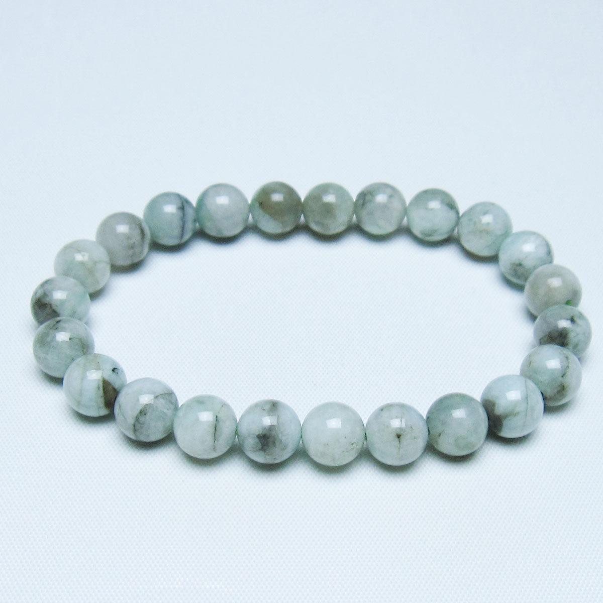 エメラルド ブレスレット 9mm 一点物 メール便可 [M便 1/10] 111-46051