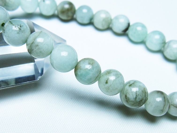 エメラルド ブレスレット 8mm 一点物 メール便可 [M便 1/10] 111-46058