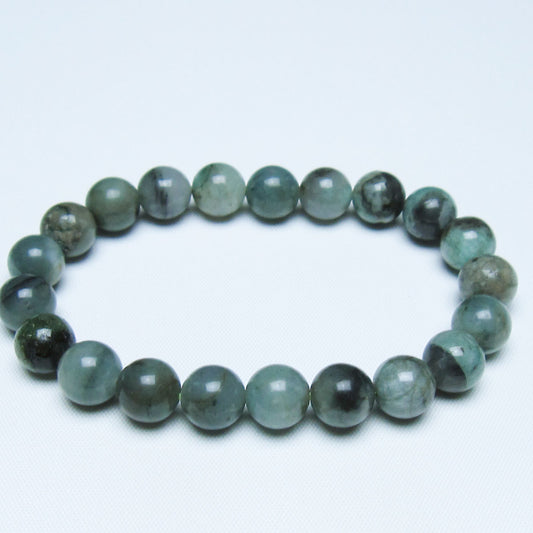 エメラルド ブレスレット 10mm 一点物 メール便可 [M便 1/10] 111-46078
