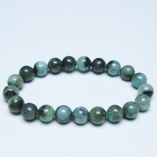 エメラルド ブレスレット 9mm 一点物 メール便可 [M便 1/10] 111-46079