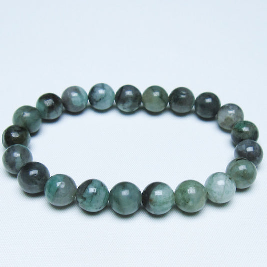 エメラルド ブレスレット 9mm 一点物 メール便可 [M便 1/10] 111-46080