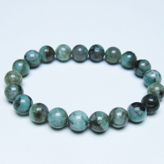 エメラルド ブレスレット 10mm 一点物 メール便可 [M便 1/10] 111-46081