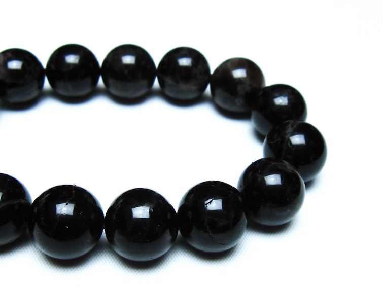 モリオン 黒水晶 ブレスレット 14mm 一点物 メール便可 [M便 1/10] 111-46238