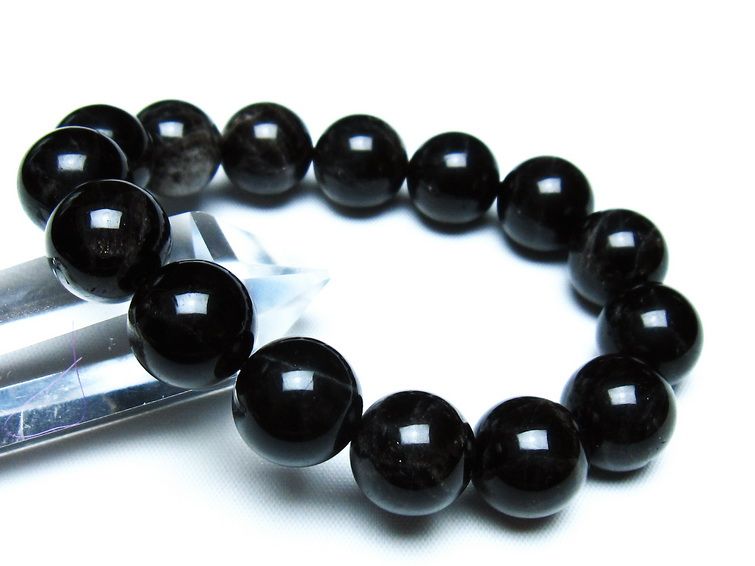 モリオン 黒水晶 ブレスレット 14mm 一点物 メール便可 [M便 1/10] 111-46241