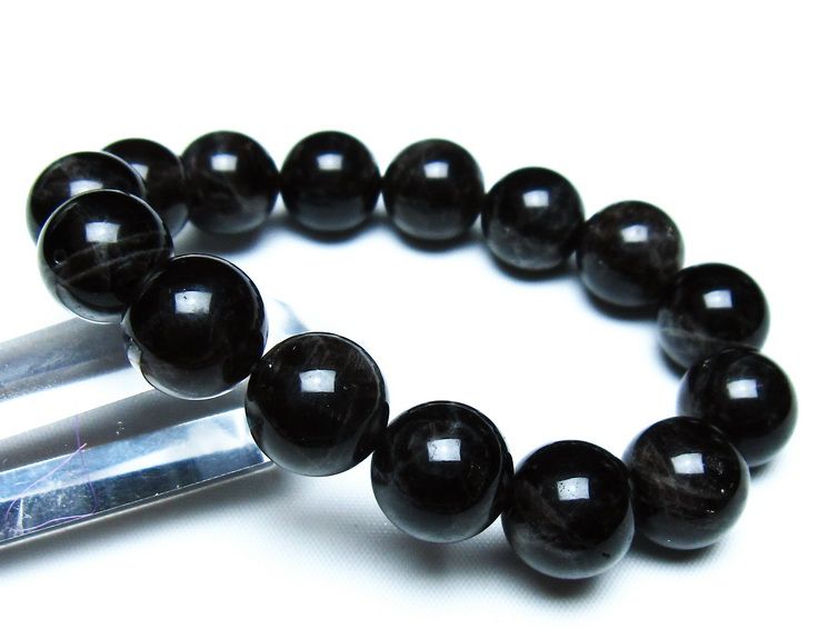 モリオン 黒水晶 ブレスレット 14mm 一点物 メール便可 [M便 1/10] 111-46242