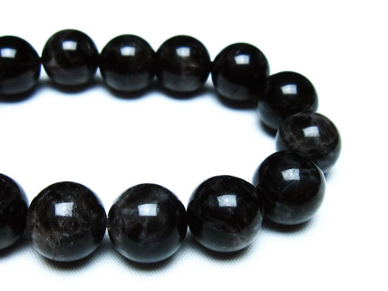 モリオン 黒水晶 ブレスレット 14mm 一点物 メール便可 [M便 1/10] 111-46244
