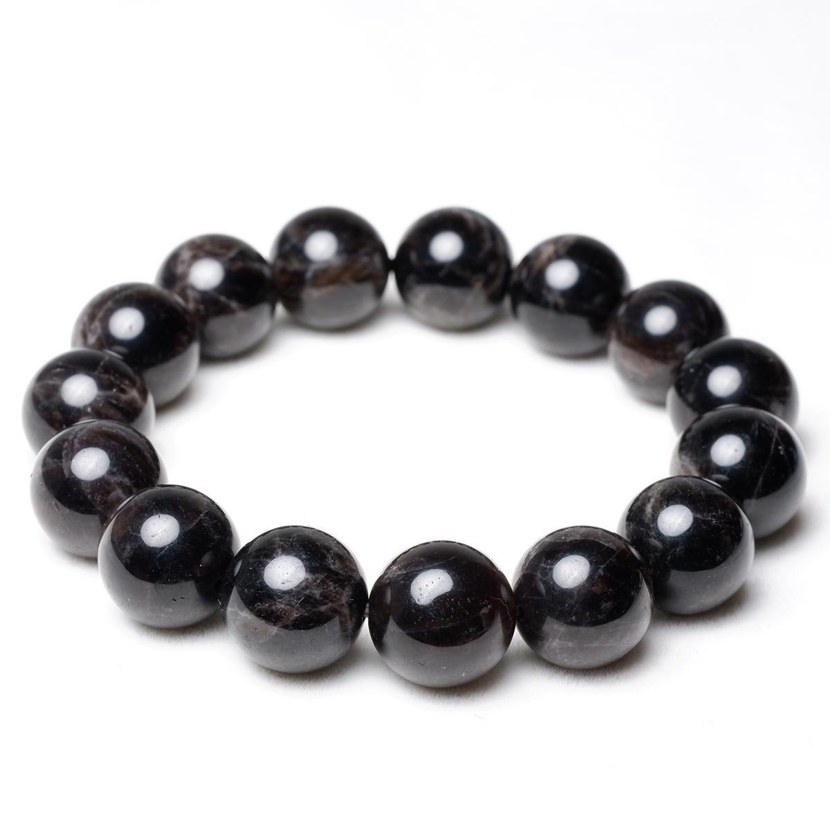 モリオン 黒水晶 ブレスレット 14mm 一点物 メール便可 [M便 1/10] 111-46247 [sold out]