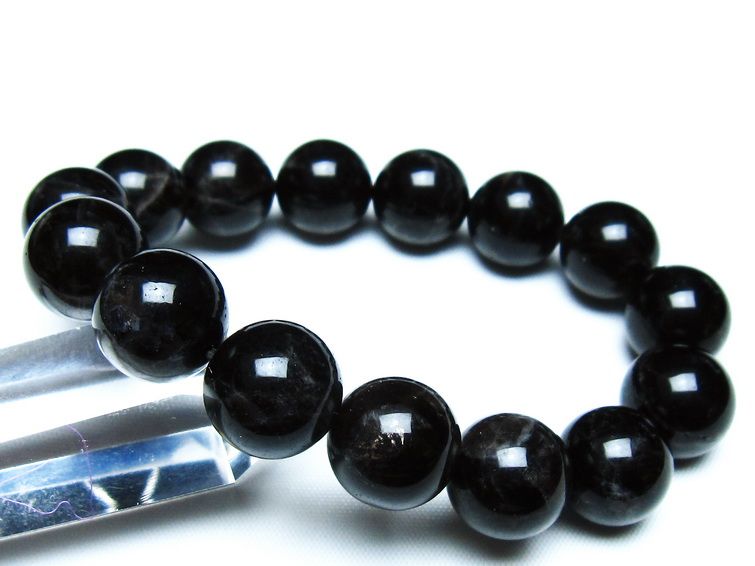モリオン 黒水晶 ブレスレット 14mm 一点物 メール便可 [M便 1/10] 111-46247