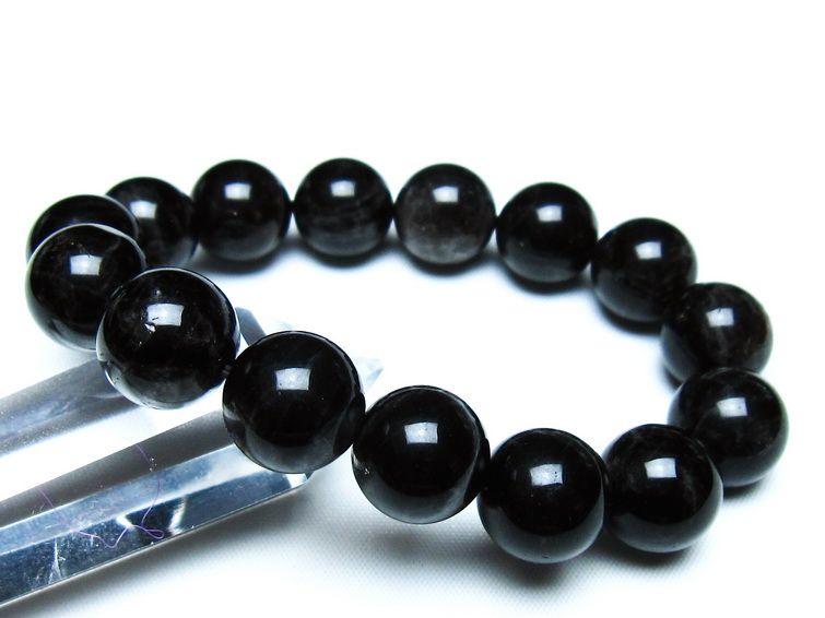 モリオン 黒水晶 ブレスレット 14mm 一点物 メール便可 [M便 1/10] 111-46248