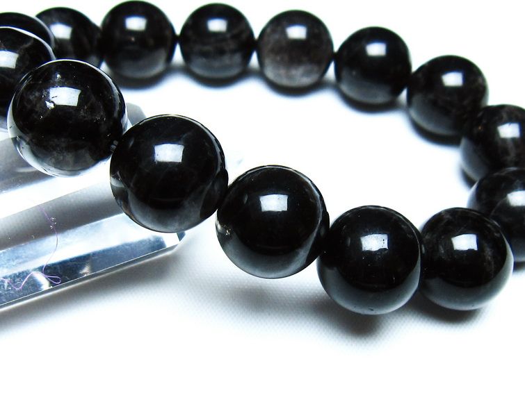 モリオン 黒水晶 ブレスレット 14mm 一点物 メール便可 [M便 1/10] 111-46248