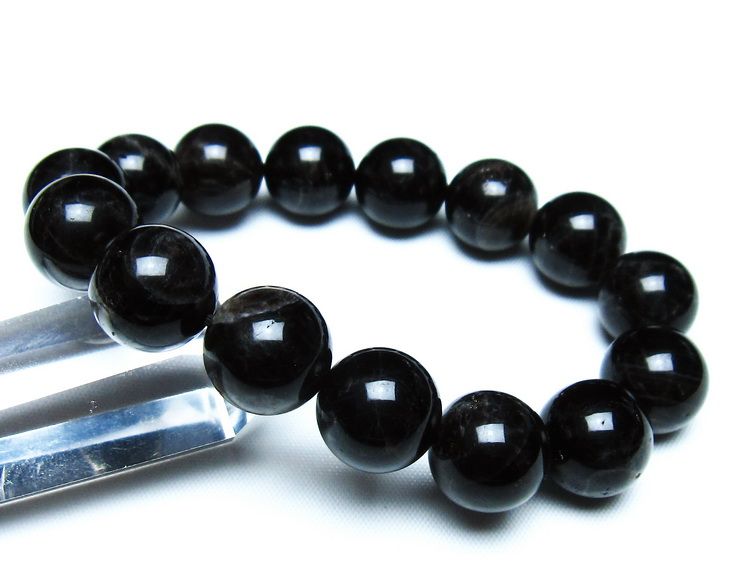 モリオン 黒水晶 ブレスレット 14mm 一点物 メール便可 [M便 1/10] 111-46251