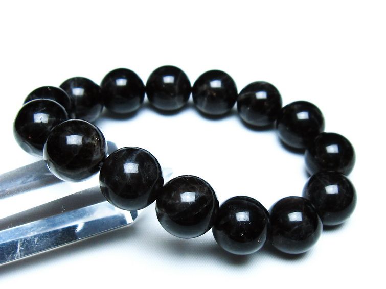 モリオン 黒水晶 ブレスレット 14mm 一点物 メール便可 [M便 1/10] 111-46252