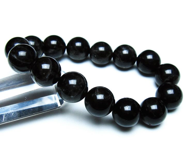 モリオン 黒水晶 ブレスレット 14mm 一点物 メール便可 [M便 1/10] 111-46255