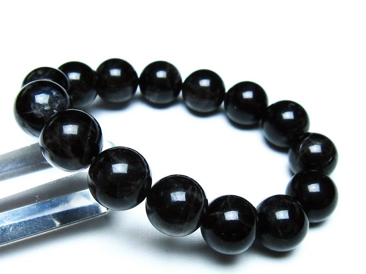 モリオン 黒水晶 ブレスレット 14mm 一点物 メール便可 [M便 1/10] 111-46262