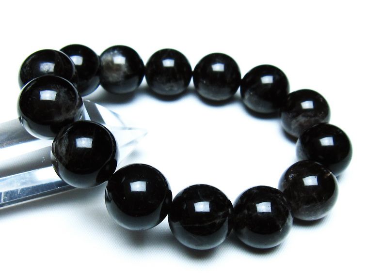 モリオン 黒水晶 ブレスレット 16mm 一点物 メール便可 [M便 1/10] 111-46264