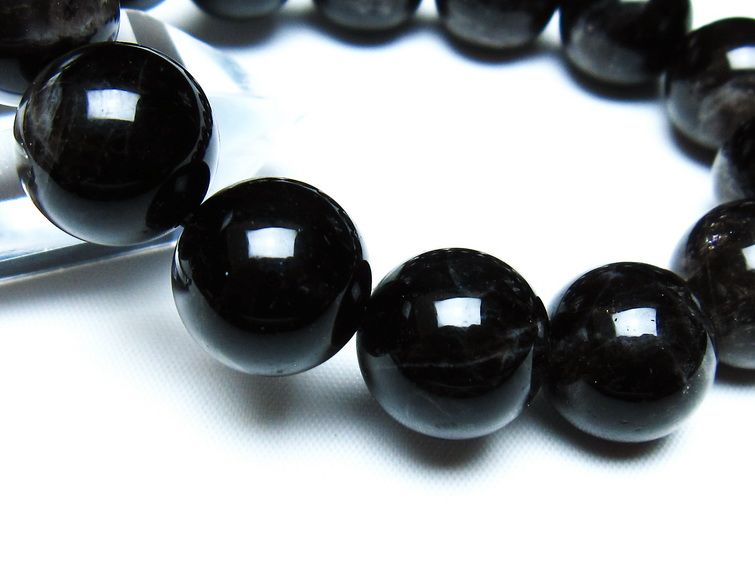 モリオン 黒水晶 ブレスレット 16mm 一点物 メール便可 [M便 1/10] 111-46264