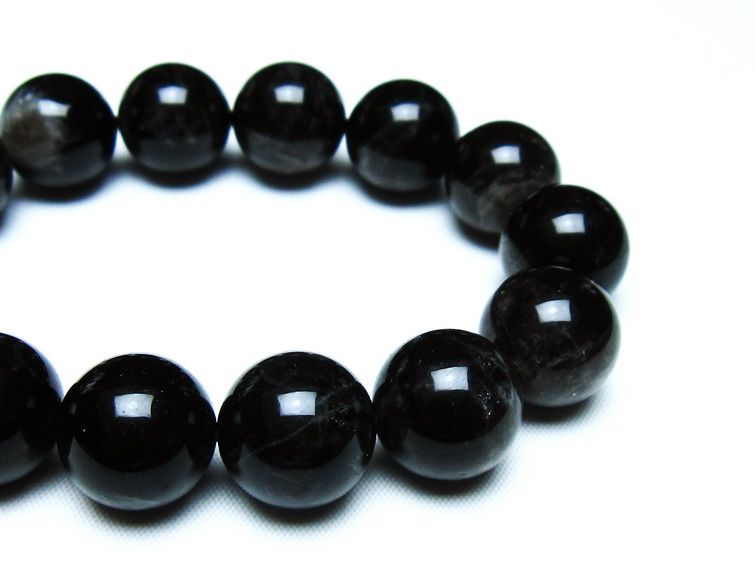 モリオン 黒水晶 ブレスレット 16mm 一点物 メール便可 [M便 1/10] 111-46264
