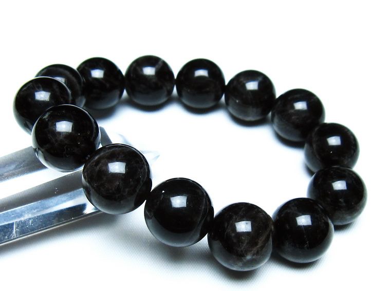 モリオン 黒水晶 ブレスレット 16mm 一点物 メール便可 [M便 1/10] 111-46265