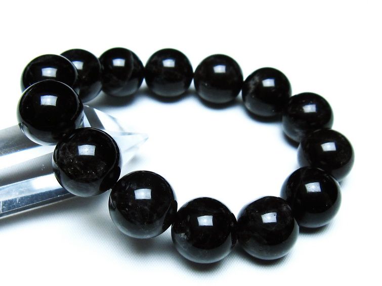 モリオン 黒水晶 ブレスレット 16mm 一点物 メール便可 [M便 1/10] 111-46266