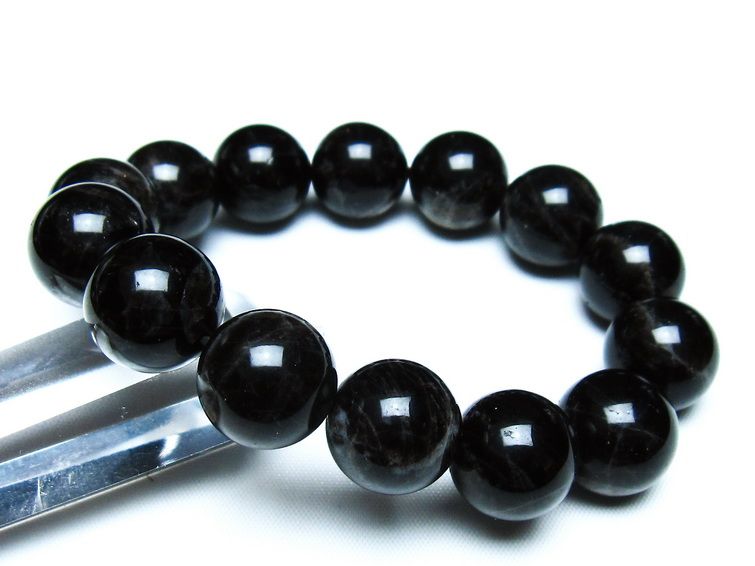 モリオン 黒水晶 ブレスレット 16mm 一点物 メール便可 [M便 1/10] 111-46267