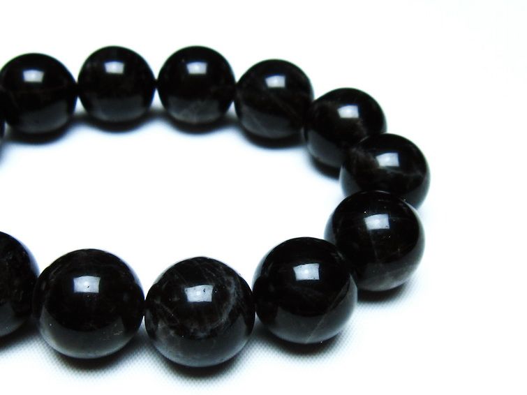 モリオン 黒水晶 ブレスレット 16mm 一点物 メール便可 [M便 1/10] 111-46267