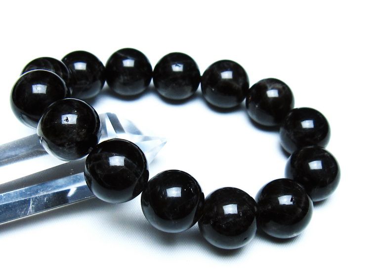 モリオン 黒水晶 ブレスレット 16mm 一点物 メール便可 [M便 1/10] 111-46268