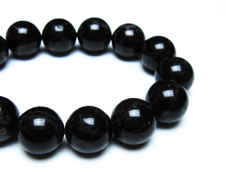 モリオン 黒水晶 ブレスレット 16mm 一点物 メール便可 [M便 1/10] 111-46268