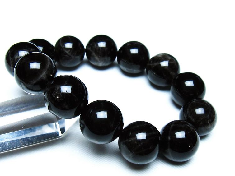 モリオン 黒水晶 ブレスレット 18mm 一点物 メール便可 [M便 1/10] 111-46270