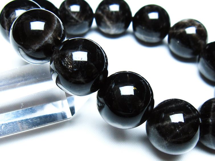 モリオン 黒水晶 ブレスレット 18mm 一点物 メール便可 [M便 1/10] 111-46270
