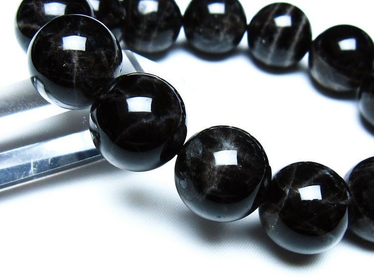 モリオン 黒水晶 ブレスレット 18mm 一点物 メール便可 [M便 1/10] 111-46271