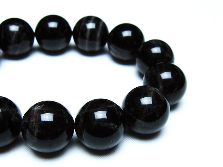 モリオン 黒水晶 ブレスレット 18mm 一点物 メール便可 [M便 1/10] 111-46271
