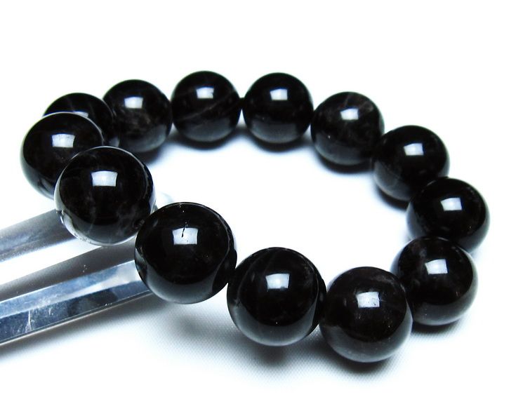 モリオン 黒水晶 ブレスレット 18mm 一点物 メール便可 [M便 1/10] 111-46273