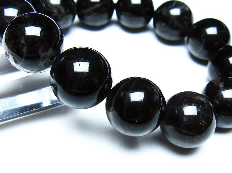 モリオン 黒水晶 ブレスレット 18mm 一点物 メール便可 [M便 1/10] 111-46273