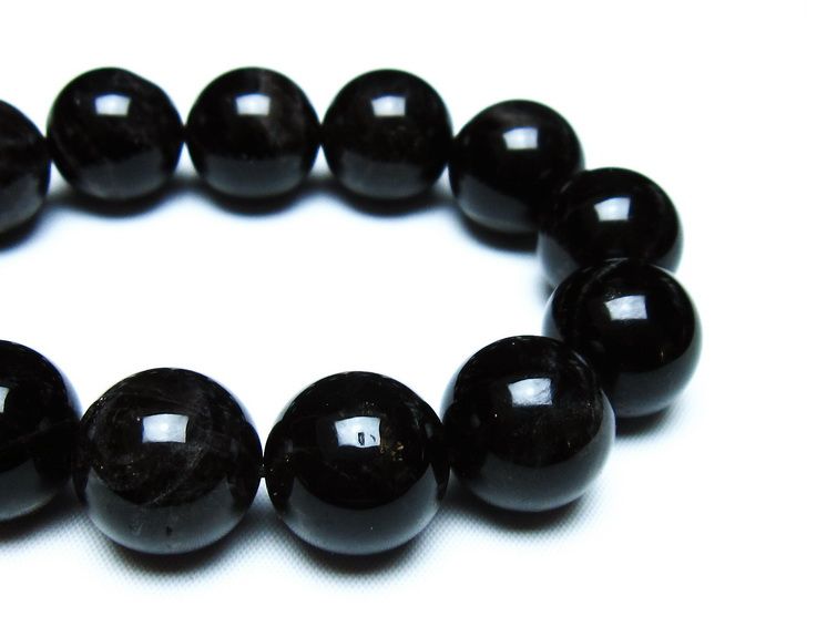 モリオン 黒水晶 ブレスレット 18mm 一点物 メール便可 [M便 1/10] 111-46274