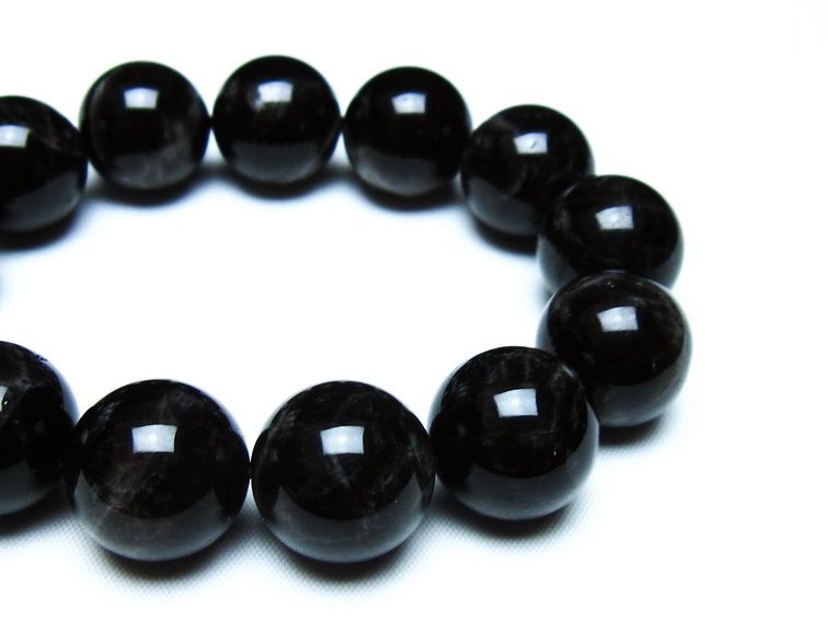 モリオン 黒水晶 ブレスレット 18mm 一点物 メール便可 [M便 1/10] 111-46275