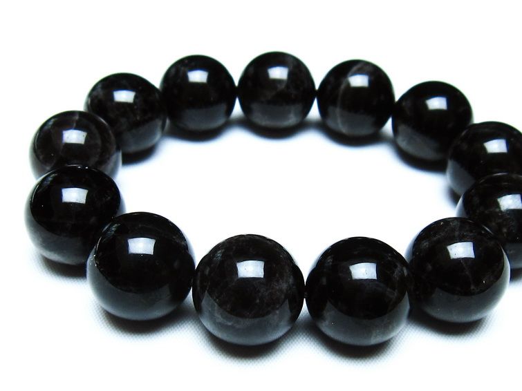 モリオン 黒水晶 ブレスレット 18mm 一点物 メール便可 [M便 1/10] 111-46277